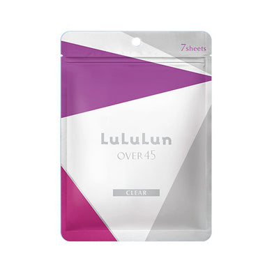 Lululun Beauty Face Sheet Mask Over45 Iris Blue 7 Pieces Combat Dullness for Clear Radiant Skin