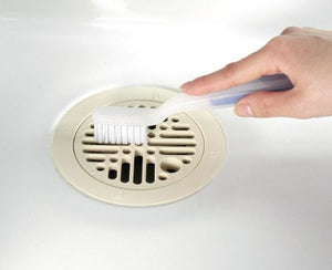 OHE & Co. Bathroom Drainage Outlet Brush With Tweezers