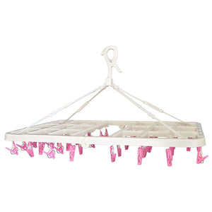 AISEN Foldable Rectangle Pinch Clip Hanger 46WP Pink