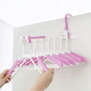 AISEN Indoor & Outdoor Shirt Drying Hanger 6 Connected WH*PI
