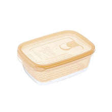 将图片加载到图库查看器，IWASAKI INDUSTRY Vegetable Boiler Microwave Food Container Rectangle A-043 YO Orange
