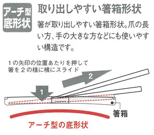IWASAKI INDUSTRY Chopsticks Box Set(Hexagonal Chopsticks) 22cm H-582 BC