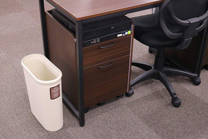 IWASAKI INDUSTRY Color Collector Trash Bin Slim L L-1071IV Ivory
