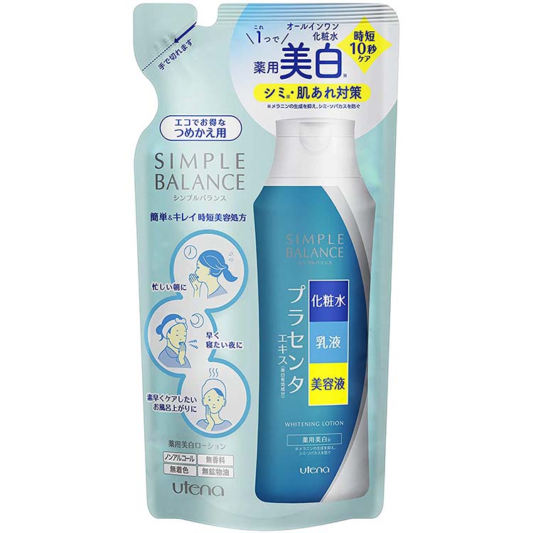 Simple Balance Placenta Essence Whitening Lotion 200ml Medicated Fast 10 Second Japan Skin Care Refill