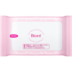 Biore Makeup Remover Wipe Cotton Moisturizing Rich Portable Carry-on Use 10 pieces