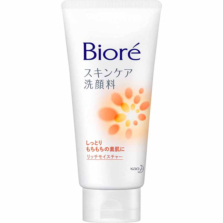Biore Skin Care Face Wash Rich Moisture 130g Facial Cleanser