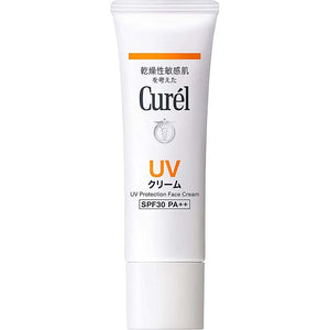 Curel Moisture Care UV Protection Cream SPF30 PA++ 30ml, Japan Sunscreen No.1 Brand for Sensitive Skin Care