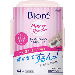 Biore Wipe Cotton Moisture Rich Makeup Remover 44 Sheets Box 