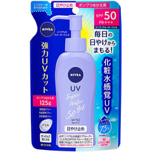 Laden Sie das Bild in den Galerie-Viewer, Nivea UV Water Gel SPF50 PA+++  Pump Refill 125g Sunscreen for Face and Body
