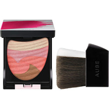 将图片加载到图库查看器，Kao Sofina AUBE Brush Blush Cheek 02 Peach 5.7g
