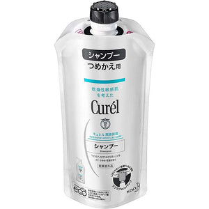 Curel Moisture Care Shampoo Refill 340ml, Japan No.1 Brand for Sensitive Skin Care (Suitable for Infants/Baby) Weakly Acidic/Fragrance-free/No Coloring