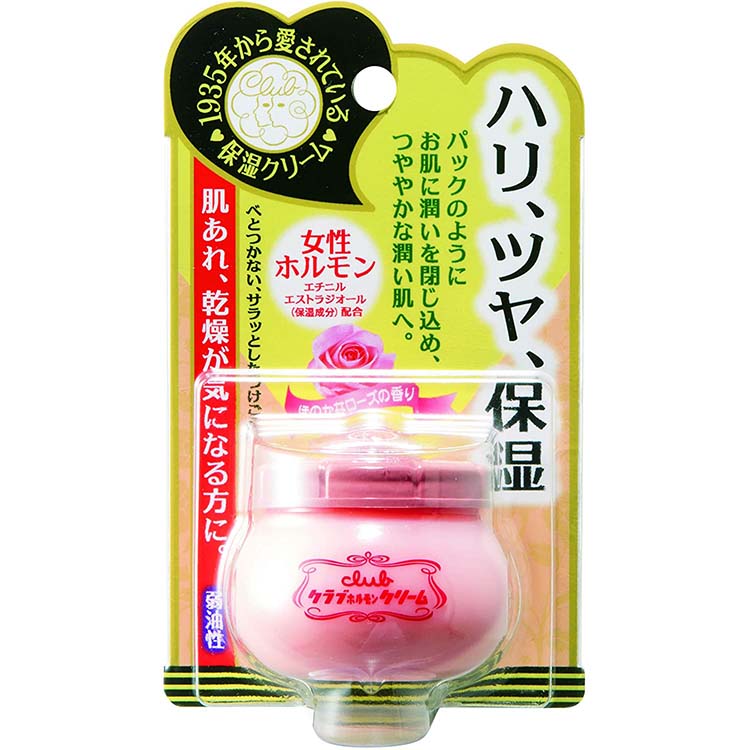 Club Hormone Cream Gentle Damask Rose Oil Aroma 60g Japan Favorite Women's Moisturizing Skin Care Cream Since 1935