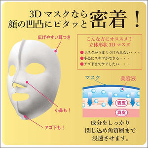 Kracie Hadabisei 3D Mask Aging Care (Moisturizing) 4 Sheets, Japan Beauty Anti-aging Skin Care Collagen Extreme Absorption