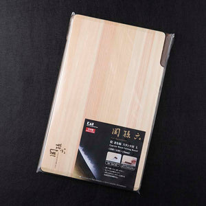 KAI Sekimagoroku Kitchen Knife Hinoki Cypress Wood Cutting Board with Stand Ｌ 390×240 