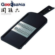 将图片加载到图库查看器，KAI Sekimagoroku Julienne Machine Board Regular Made In Japan Black Approx. 10×29.5×3cm 
