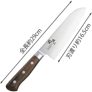 KAI Sekimagoroku Peacock Kitchen Knife Santoku  165mm 