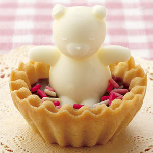 Baking Accessory Tart Tartlet Decoration Chocolate Silicon Mould Type Bathing Cute Bear 3D Design Cake Figurine