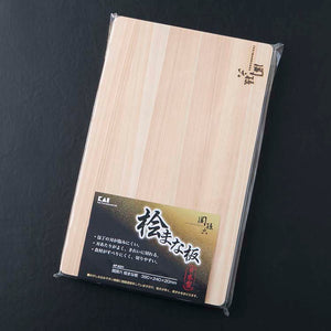 KAI Sekimagoroku Cutting Board Hinoki Cypress Wood Natural Approx. 39×24cm 