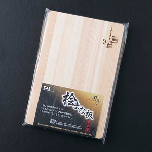 KAI Sekimagoroku Kitchen Knife Hinoki Cypress Wood Cutting Board 300×200 