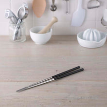 Muat gambar ke penampil Galeri, KAI SELECT100 Stainless Steel Chopsticks Black 33cm
