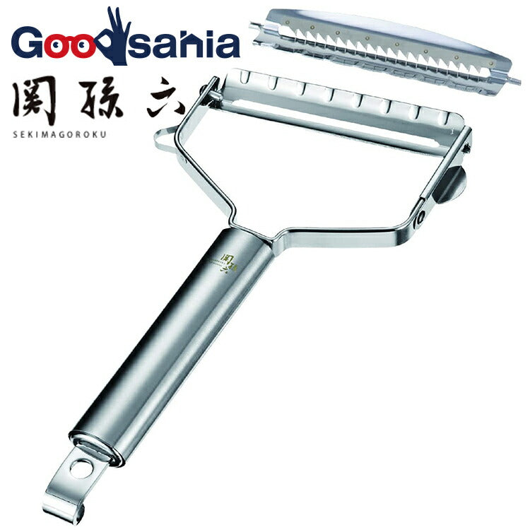 KAI Sekimagoroku Wide PeelerSlice ＆ Julienne Set Made In Japan Silver 