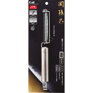 KAI Sekimagoroku Vertical Long Peeler Made In Japan Silver Approx. 24×3.5×2cm 