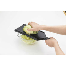 Load image into Gallery viewer, KAI Sekimagoroku WideCabbage Slicer with Guard Made In Japan Black Approx. 14×37×5.5cm 
