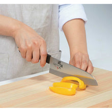 Load image into Gallery viewer, KAI Sekimagoroku Moegi Kitchen Knife Small Santoku  Made In Japan Silver 145mm 
