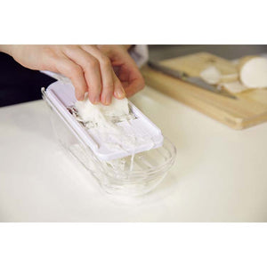 KAI SELECT100 Cooker Set White Compact Convenient Basic Cooking Tools Grater Slicer Julienne Shredder