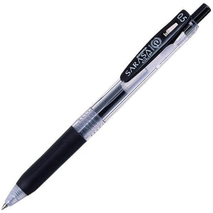 Zebra Gel Ballpoint Pen SARASA Clip  0.5 Black 5 Pcs