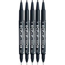 Muat gambar ke penampil Galeri, Zebra Oil-based Pen Mackee Marker Extra Fine  Black 5 Pcs
