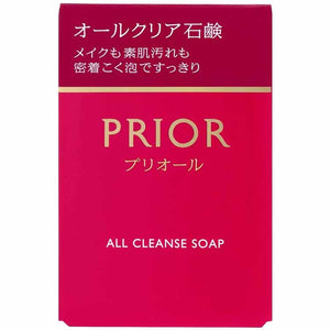 Shiseido Prior All Clear Soap Face Wash Makeup Remover Standard Weight 100g (Frame Kneading)