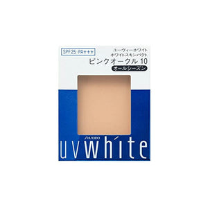 Shiseido UV WHITE White Skin Pact Pink Ocher 10 Refill Foundation 12g