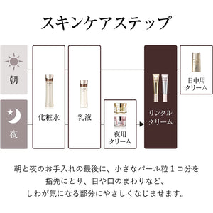 Elixir Shiseido Enriched Anti-Wrinkle White Cream L Medicated Wrinkle Improvement Whitening Essence 22g