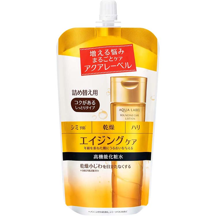 Shiseido AQUALABEL Bouncing Care Lotion RM Refill 180ml (Quasi-drug) Japan Rich Moisture Anti-aging Skin Care