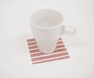 [Made in Japan]  DECOOR Interior Cloth Table Runner Natural Stripe Red