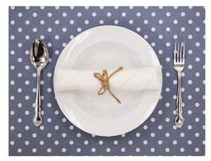 [Made in Japan]  DECOOR Interior Cloth Table Runner Point Dots Blue