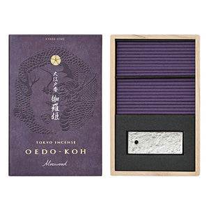 Oedo-Koh Incense & Mini Ceramic Holder - Aloeswood 60 Sticks