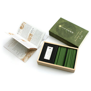 Oedo-Koh Incense & Mini Ceramic Holder - Pine Tree 60 Sticks