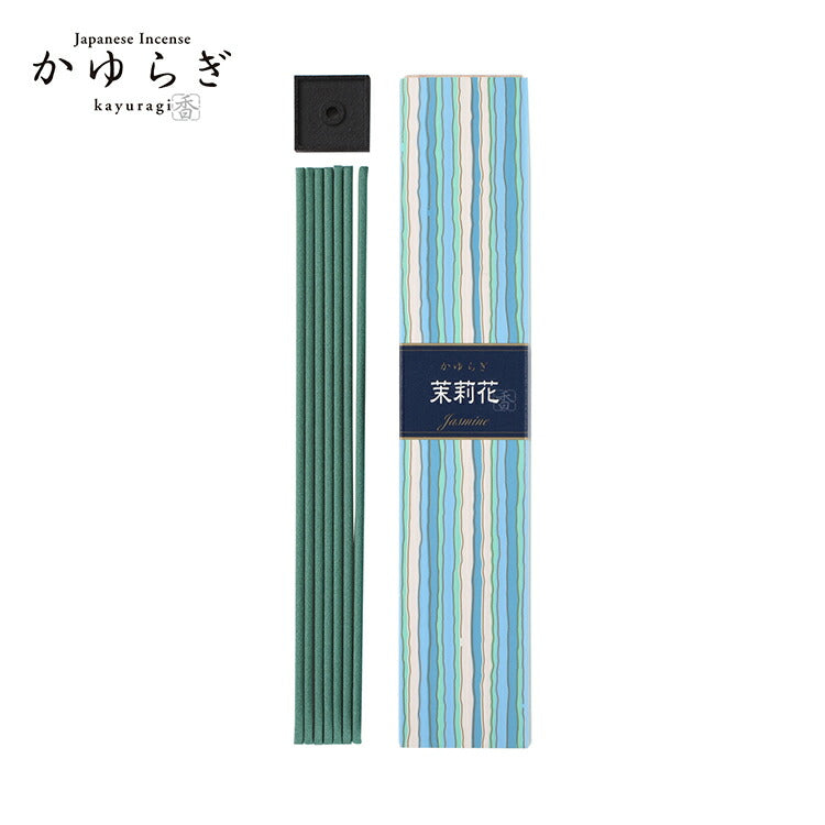 Kayuragi Incense & Mini Ceramic Holder - Jasmine 40 Sticks