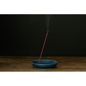 Kayuragi Incense & Mini Ceramic Holder Mixed Set - Aloeswood, Cherry Blossom, Sandalwood 45 Sticks