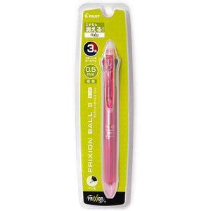 Frixion Ball 3-color  Erasable 3-color Ballpen Slim  0.5mm Soft Pink