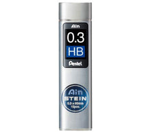 Muat gambar ke penampil Galeri, Pentel  Pack Included Mechanical Pencil Replacement Core Ain Replacement Core STEIN 0.3mm HB
