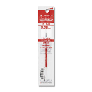 Mitsubishi Pencil Oil-based Ballpoint Pen Replacement Core 0.38mm Red Jet Stream Use SXN-150 Use