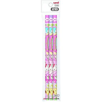 Mitsubishi Pencil Sanrio Characters Pencil 2B 3 Pieces Hello Kitty