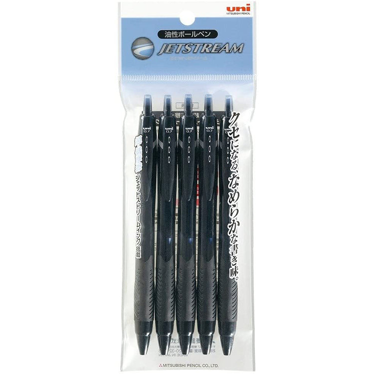 Mitsubishi Pencil Oil-based Ballpoint Pen Jet Stream150 Fine Print0.7mm 5 Pcs Pack