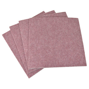 Absorption Pita Mat Soundproof Type 4-Pack 40X40cm Rose (Non-slip Carpet Rug for Home, Kids & Pets)
