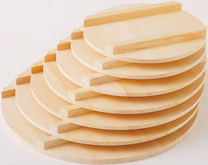 IKEGAWA Wood Sushi Rice Tub Lid 42cm Kiso Cypress Wood