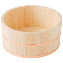 画像をギャラリービューアに読み込む, IKEGAWA Wood Cypress Bath Use Tub (Small) Copper Hoop

