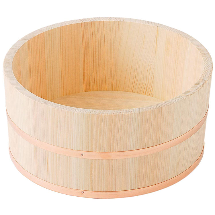 IKEGAWA Wood Cypress Bath Use Tub ( Large ) Copper Hoop